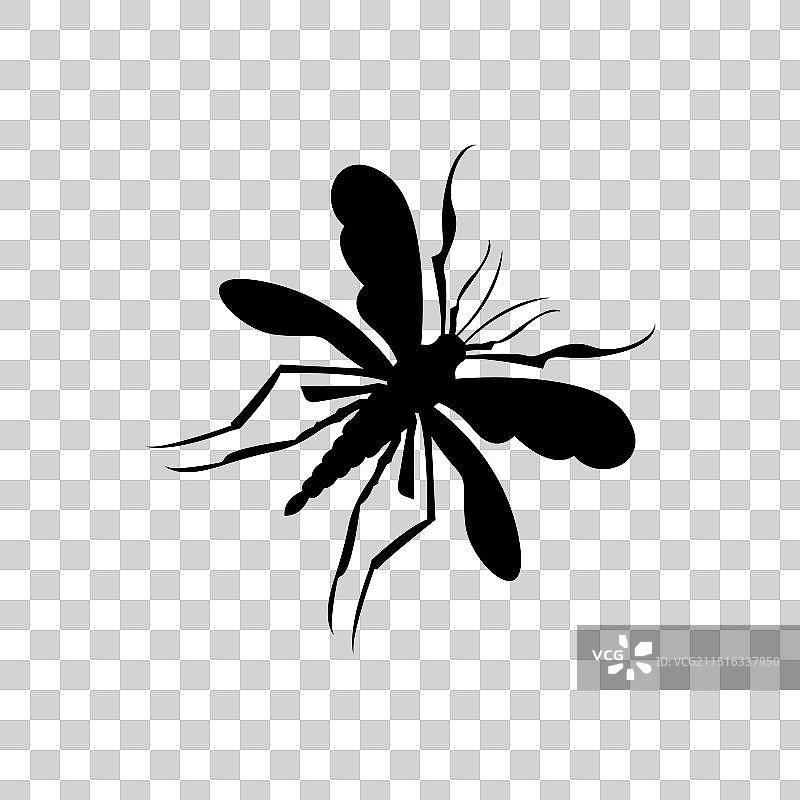 蚊子图标或Logo设计图片素材