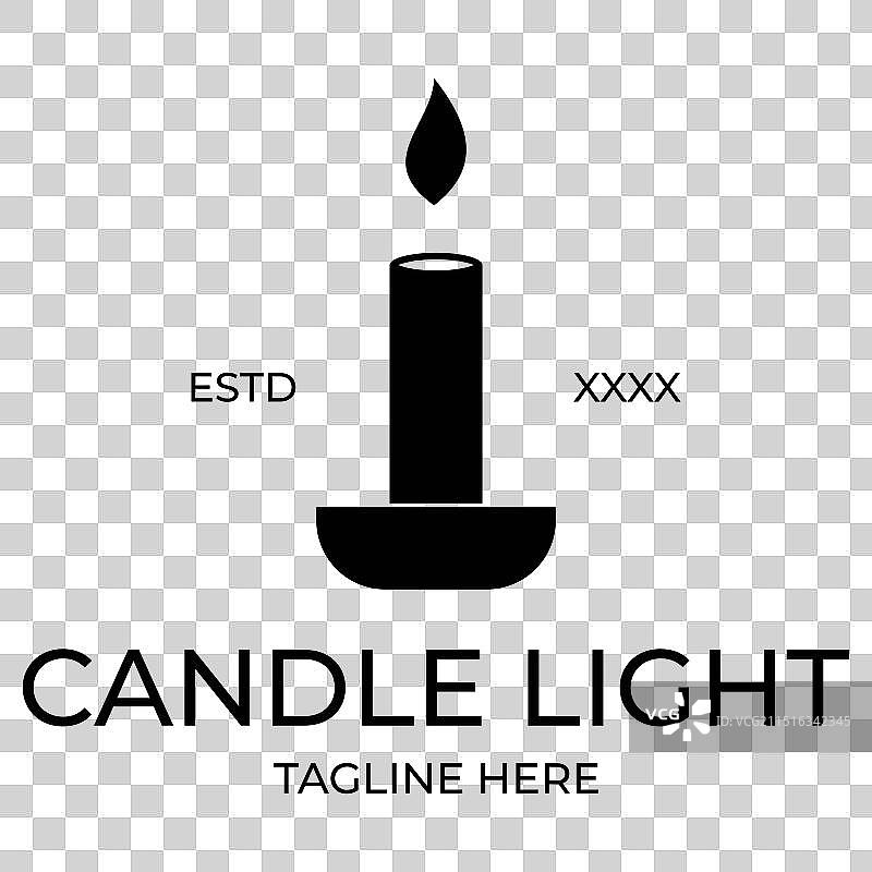 复古烛光Logo图片素材