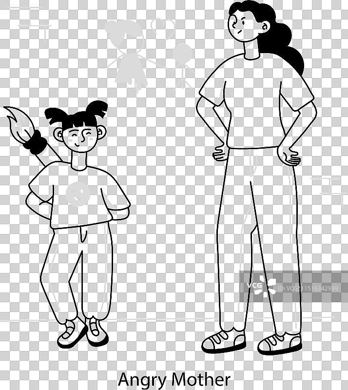 愤怒飞蛾的涂鸦迷你图图片素材