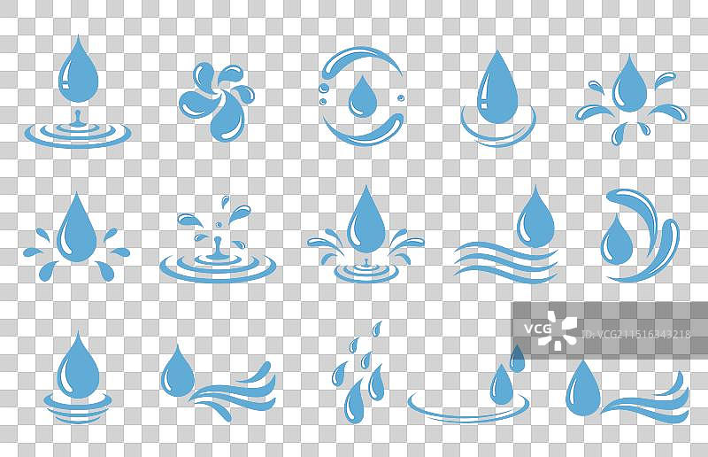 水滴液体飞溅波浪图片素材