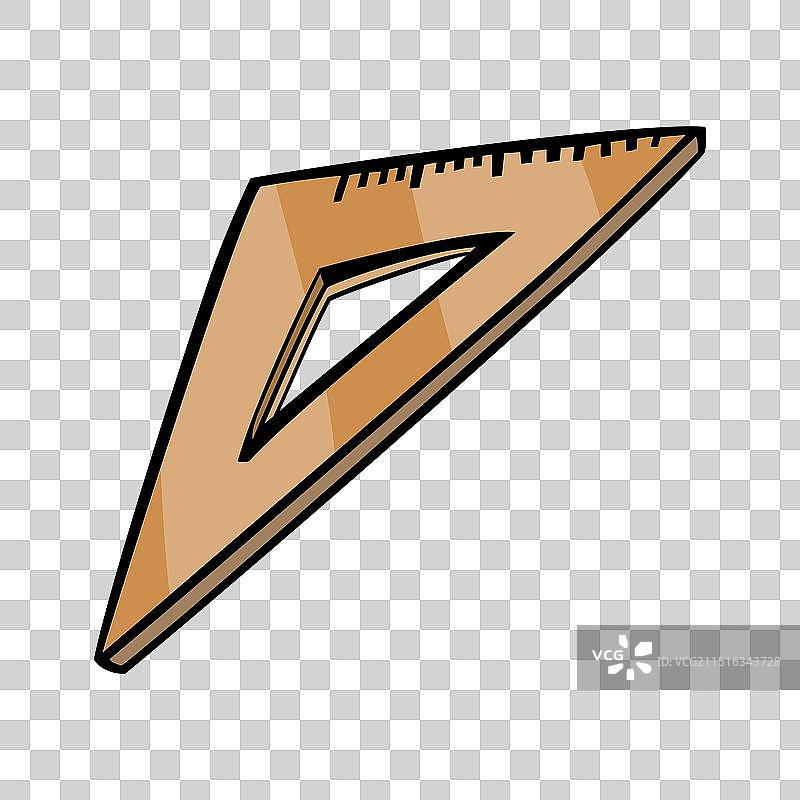 便于测量的三角尺图片素材