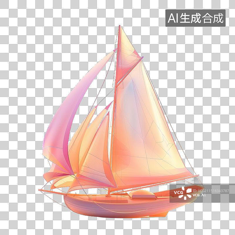 【AI数字艺术】帆船图片素材