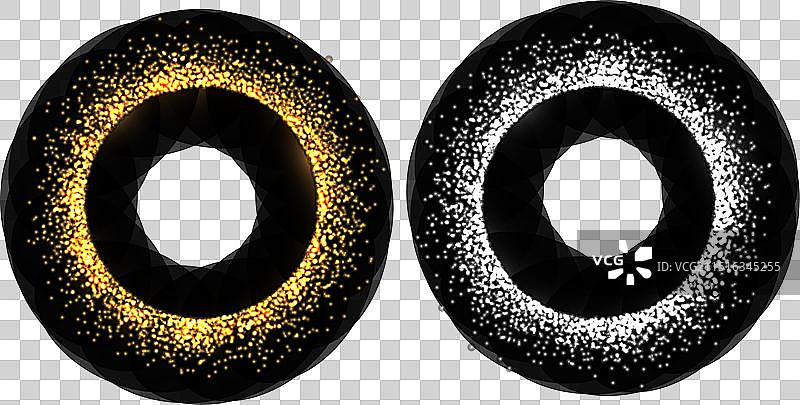 闪光圆圈魔法光效模板图片素材