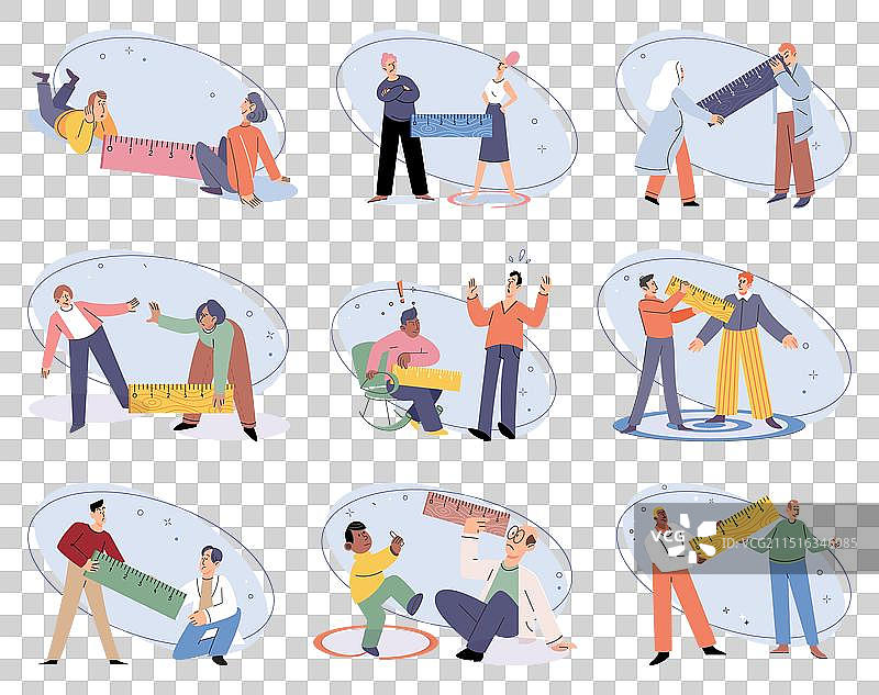 公共安全依赖于保持社交距离图片素材