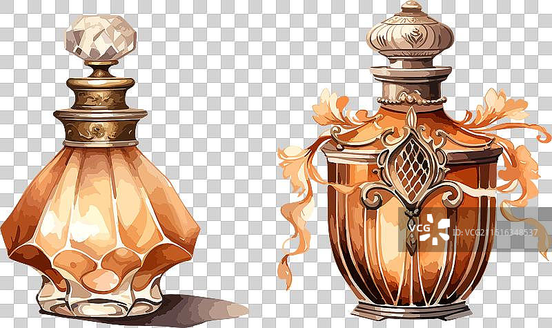 维多利亚风格香水剪贴画图片素材