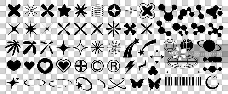 Y2K风格几何形状大合集图片素材