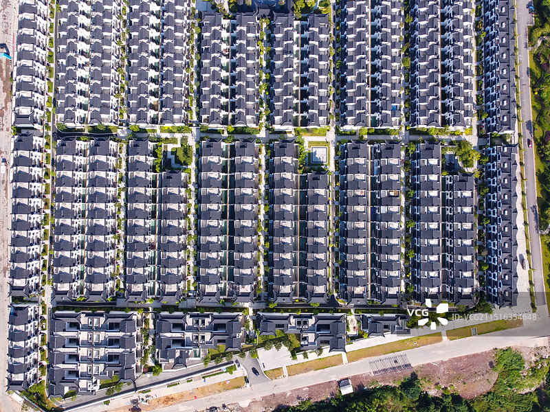 新建成的新农村居民楼图片素材