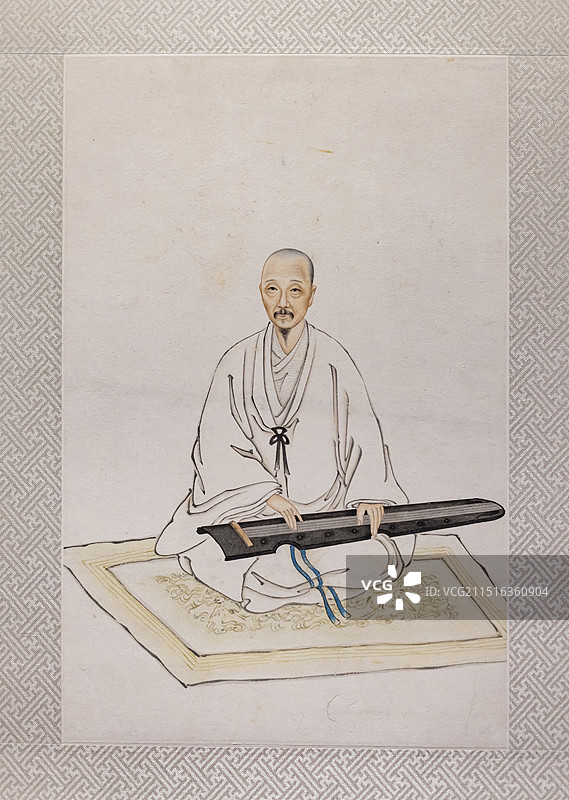 王掞 太仓先贤图像册 无款 清 纸本 设色 苏州博物馆图片素材