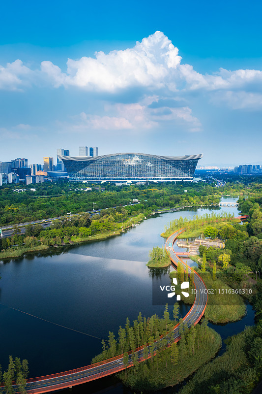 “蓉”光焕发｜环球中心绿道图片素材