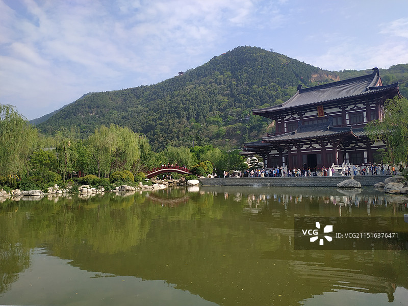 华清池与骊山图片素材