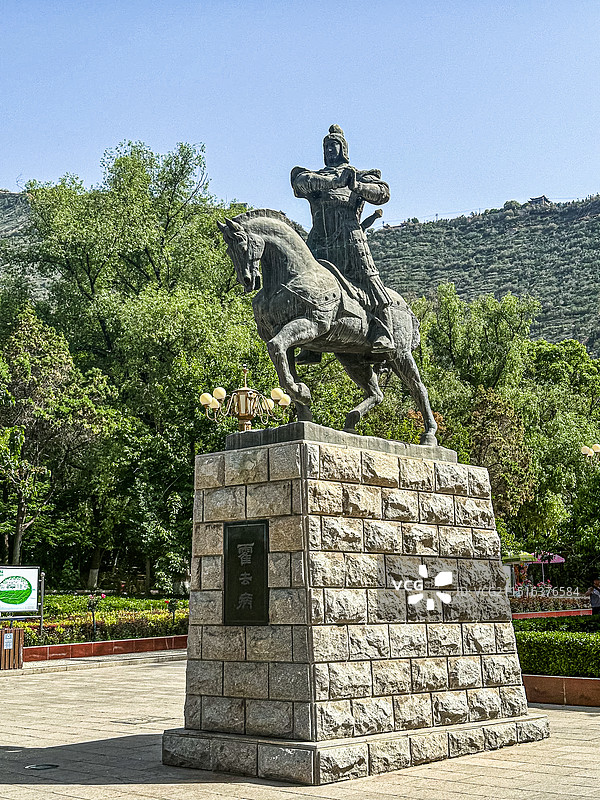 兰州市蓝山脚下霍去病雕像图片素材