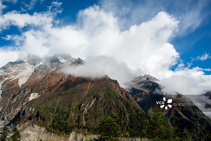 海螺沟风光图片素材