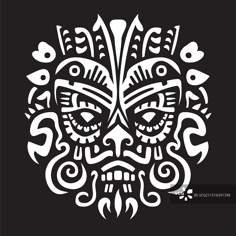 反映地道部落传统的图形图片素材