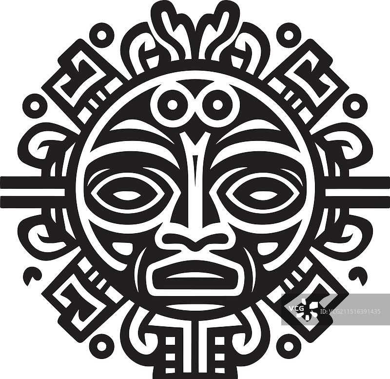 婆罗洲达雅克文化图案图片素材