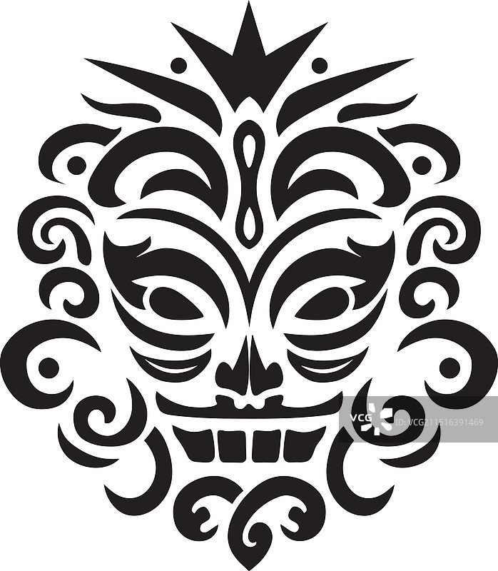 达雅克部落传统图案标志图片素材