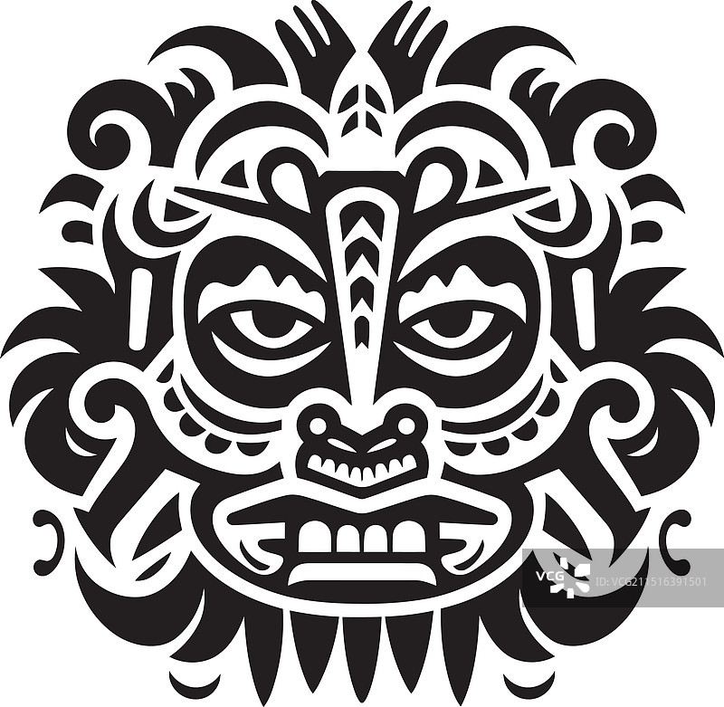 庆祝达雅克充满活力的部落宝藏设计图片素材