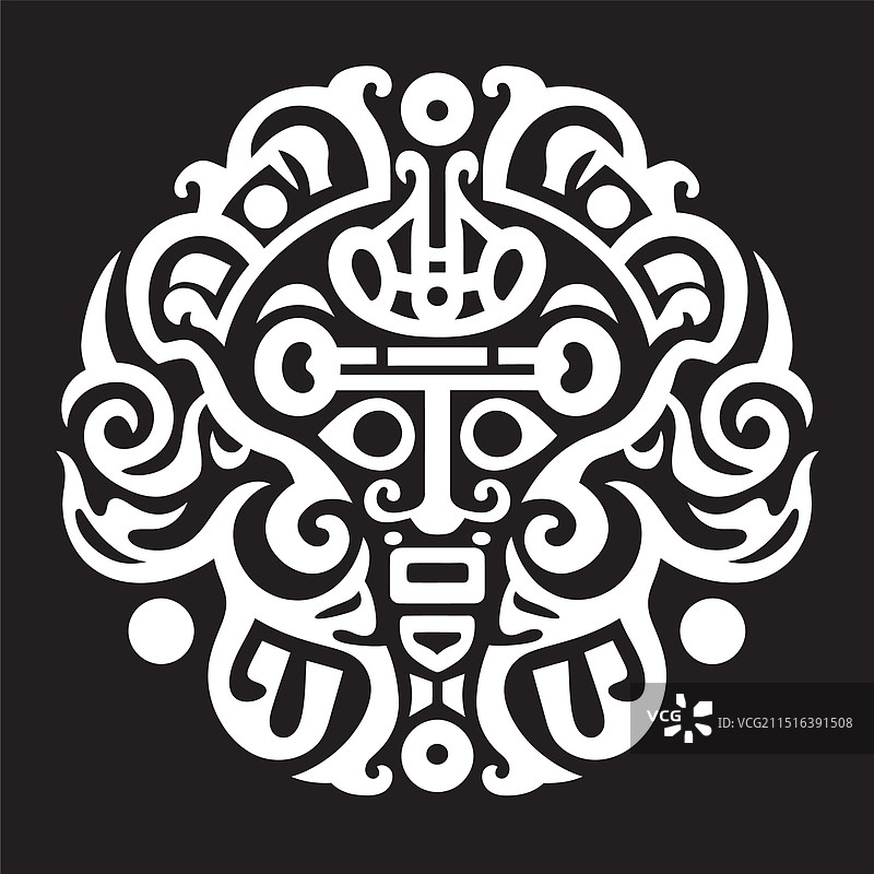 部落传统精美图形图片素材