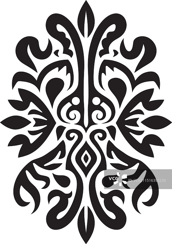 部落传统达雅克图案设计图片素材