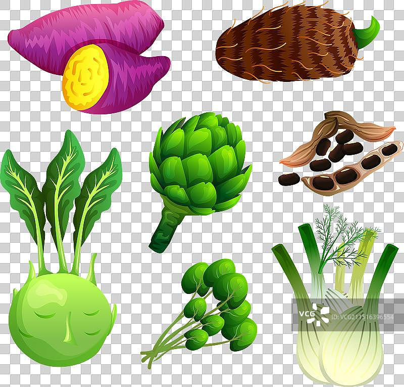 蔬菜和绿叶蔬菜集图片素材