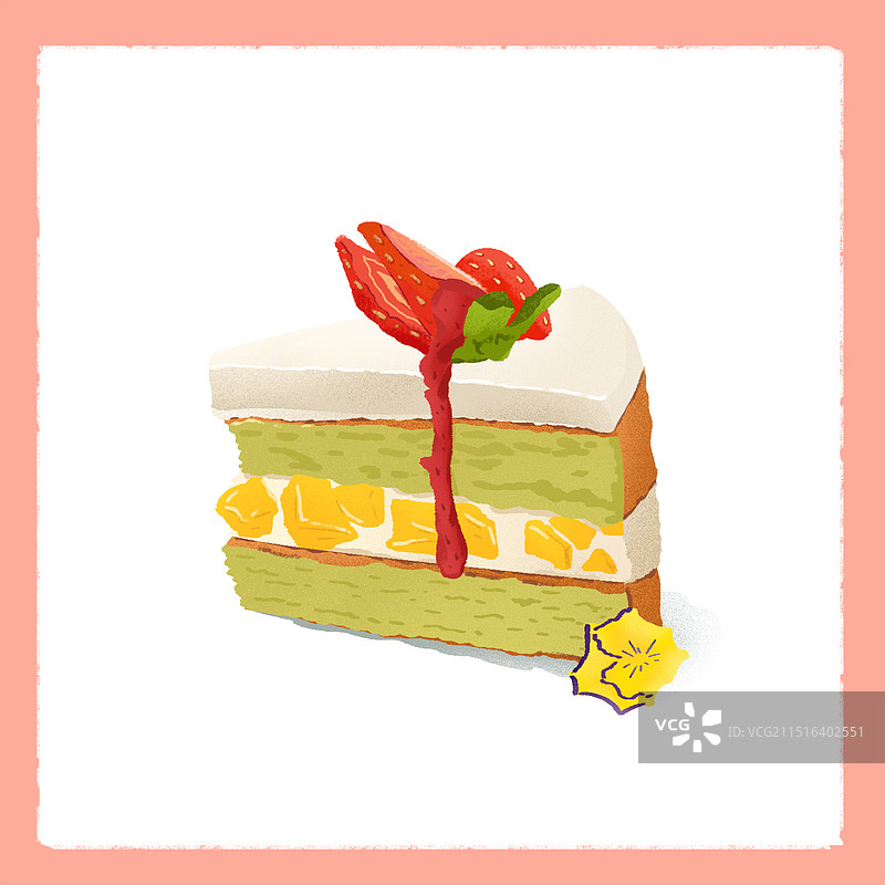 高颜值且香甜可口的甜品蛋糕图片素材