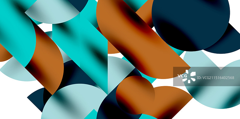 阴影效果光亮圆形和三角形图片素材