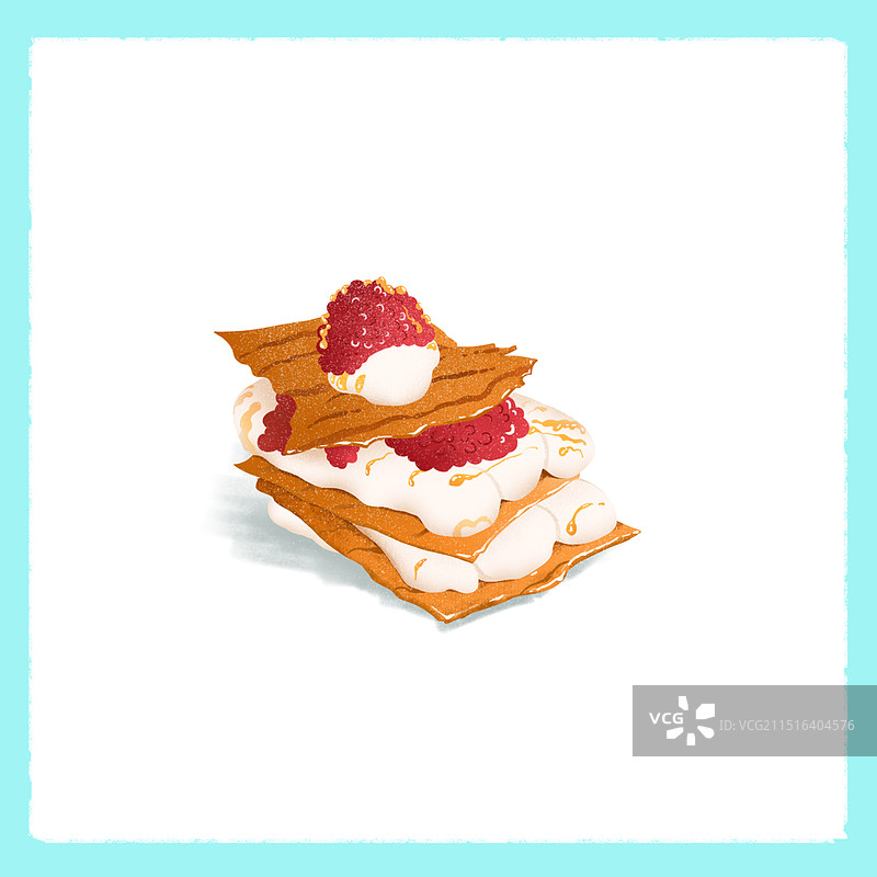 高颜值且香甜可口的甜品蛋糕图片素材