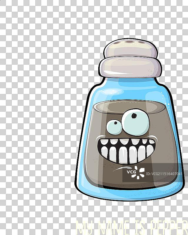 卡通胡椒粉瓶图片素材