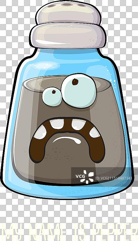 卡通胡椒粉瓶图片素材