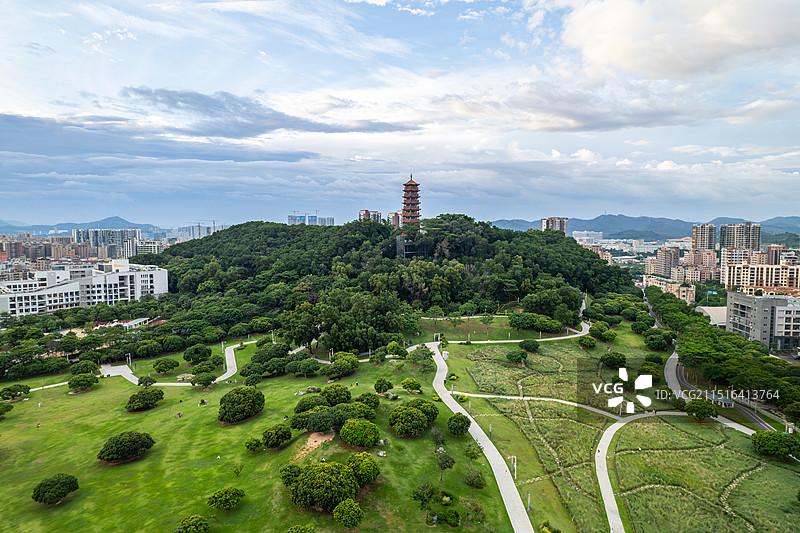 深圳光明区红花山公园图片素材