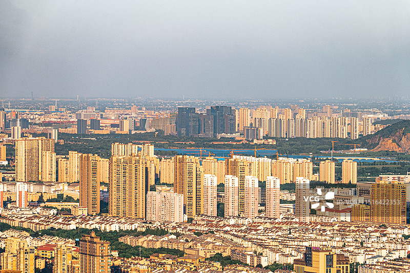 湖州城市风光 从仁皇山上俯瞰湖州城图片素材