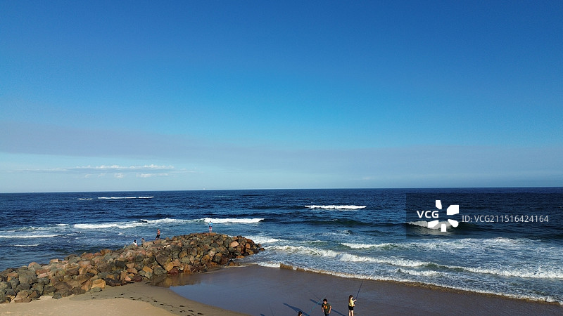 澳大利亚中央海岸的航拍视图图片素材