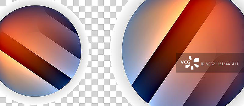 有光泽的金属发光圆圈几何背景图片素材