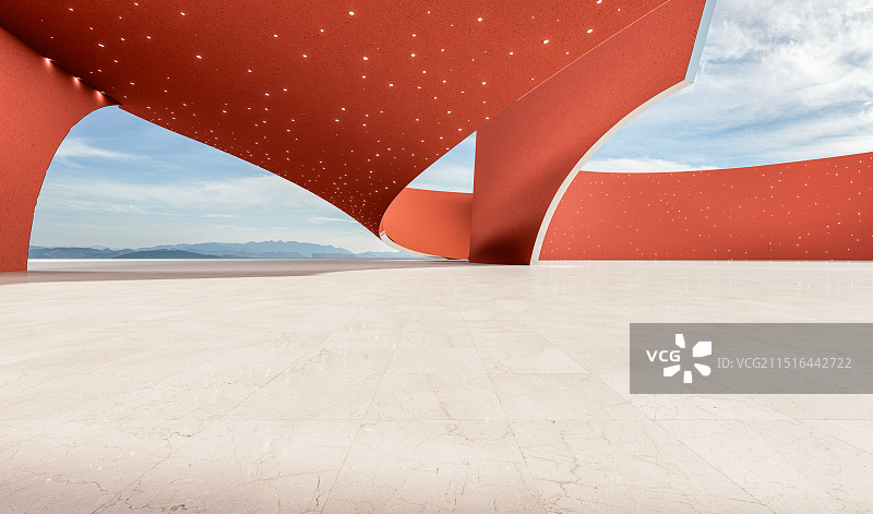 异形曲面_走廊_建筑空间_城市广场图片素材