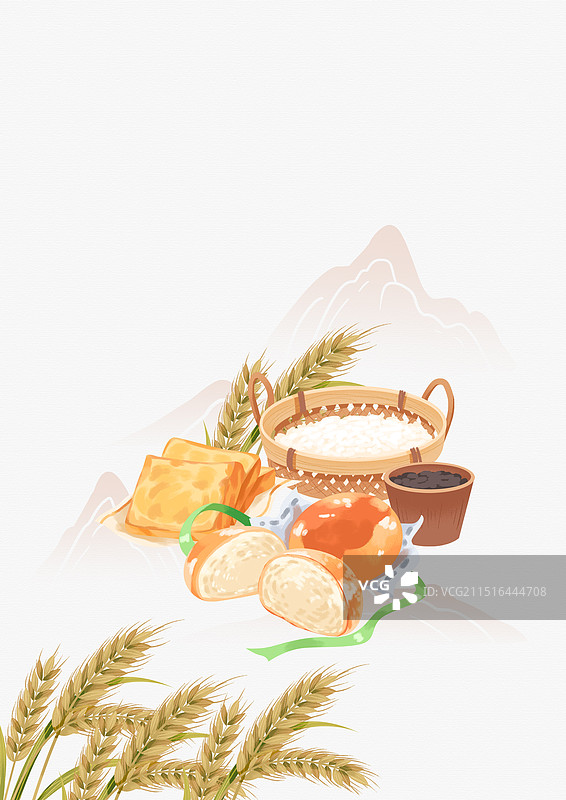 二十四节气白露节气秋季插画图片素材