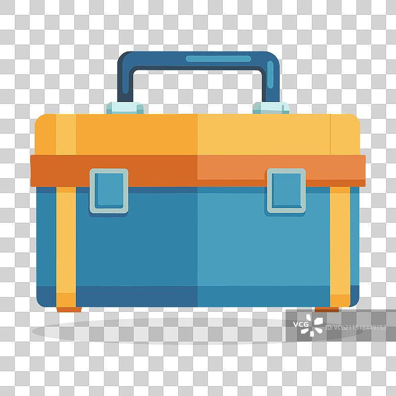 白色背景上的工具箱图片素材