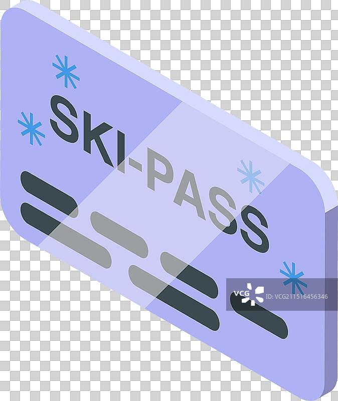 滑雪通行证：滑雪缆车出入凭证图片素材