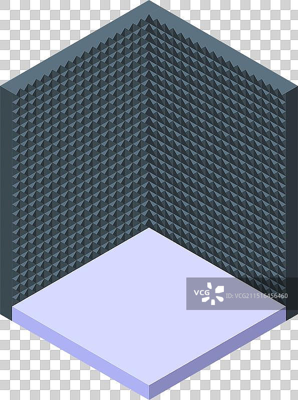 隔音工作室2.5D图标图片素材