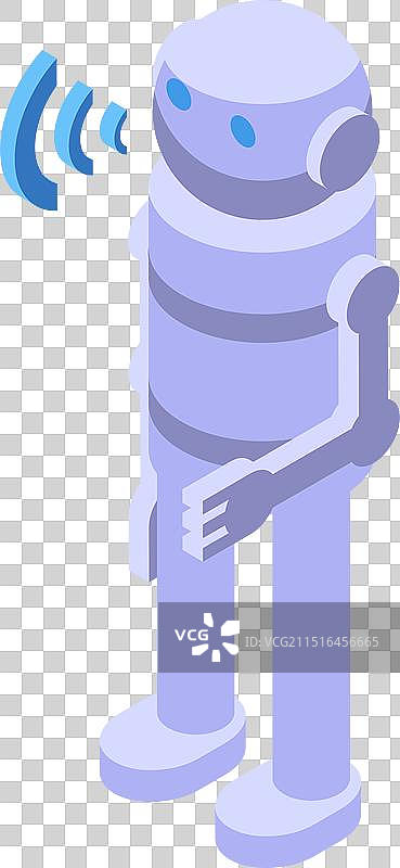 听语音指令的2.5D现代机器人图片素材