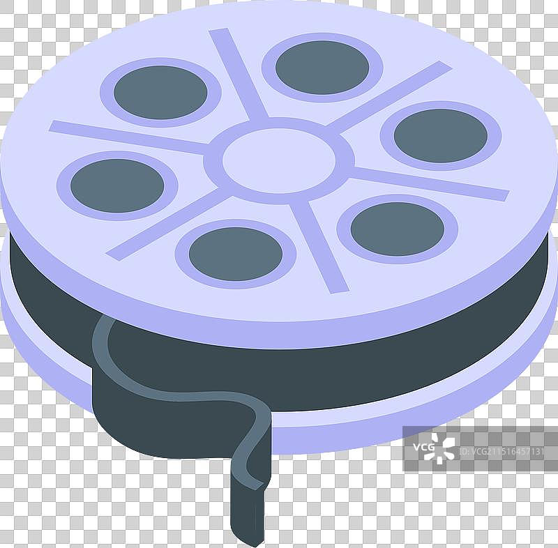 带有磁带的电影胶片正在存储音频或图片素材