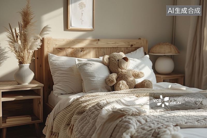 【AI数字艺术】高级轻奢北欧装修风格浴室客厅卧室效果图图片素材