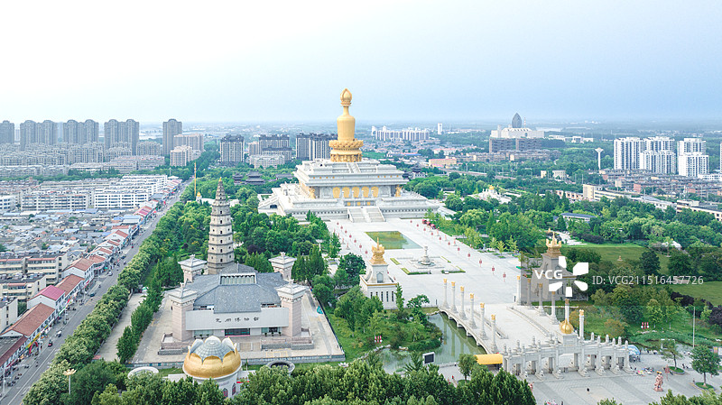 济宁市兴隆文化园与兴隆塔图片素材