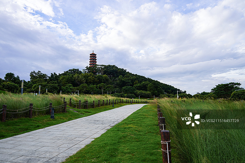 深圳光明区红花山公园图片素材