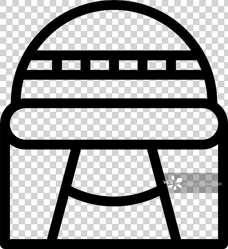 天文台建筑外观展示圆顶图片素材