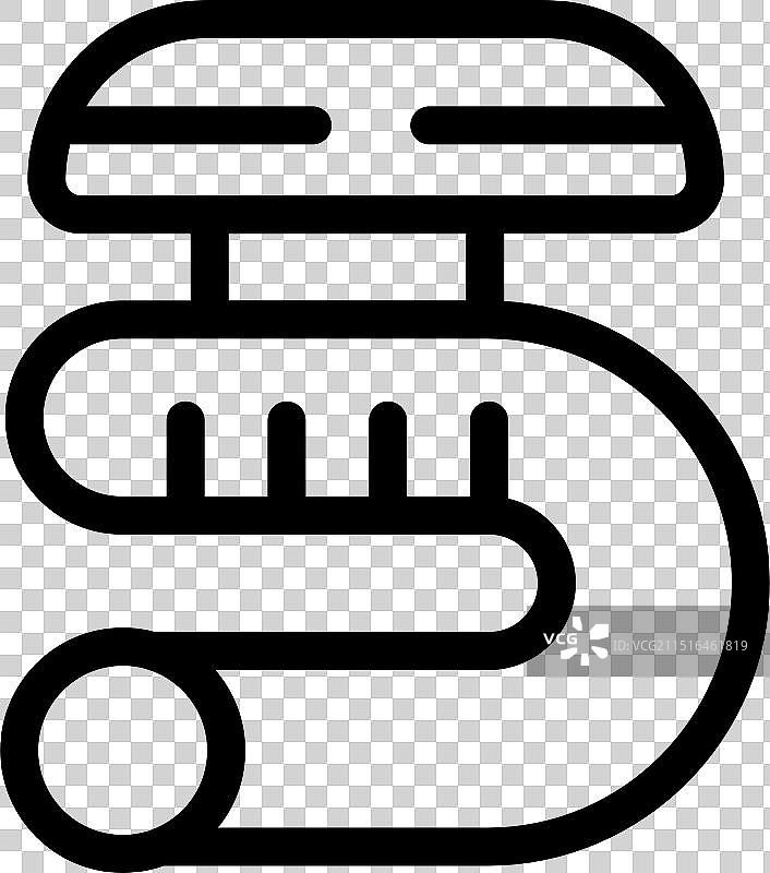 等待游客的水上乐园滑水道图片素材