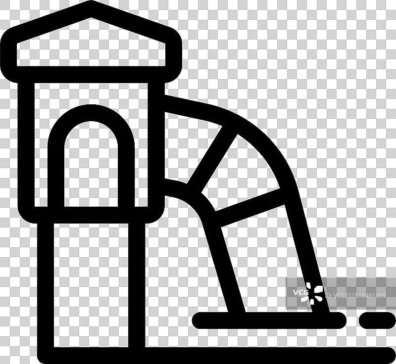 提供乐趣和娱乐的操场滑梯图片素材