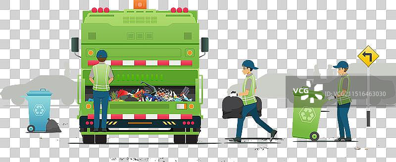 垃圾车图片素材