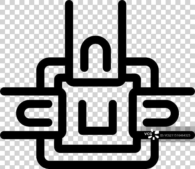 带有阀门关闭水的水供应系统图片素材