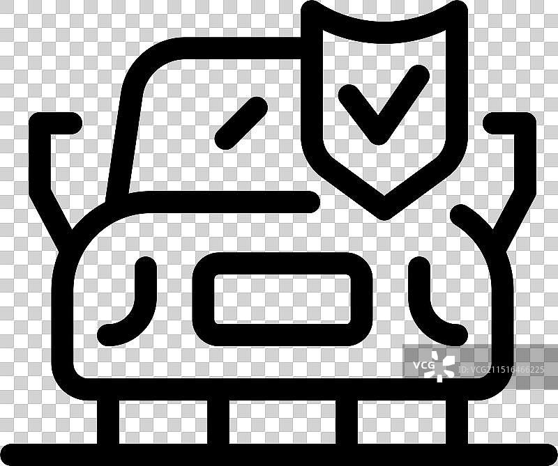 提供保护的汽车保险单图片素材