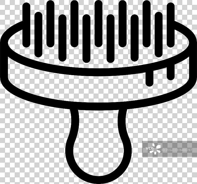 宠物美容手柄圆形梳子图片素材