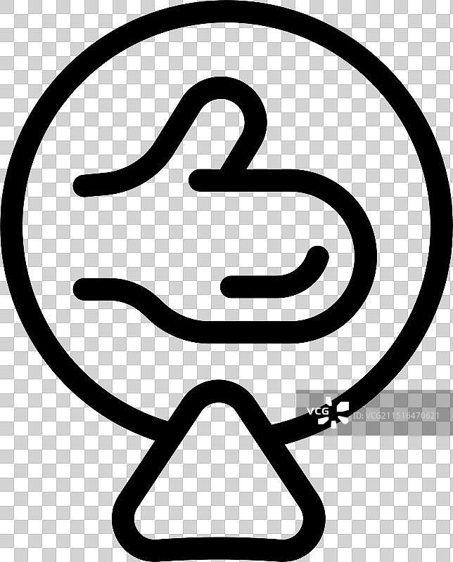 手在圆圈内做出拇指向上手势图片素材